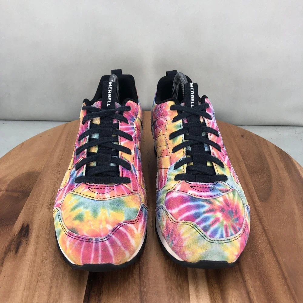Merrell Alpine Sneakers Tie Dye Mens Size 8.5 Multi Color Low Top Shoes